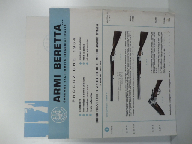 Armi Beretta, Gardone Valtrompia (Brescia). Produzione 1964
